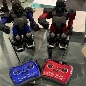 Remote Control Battle Robots - Black, Blue, and Red